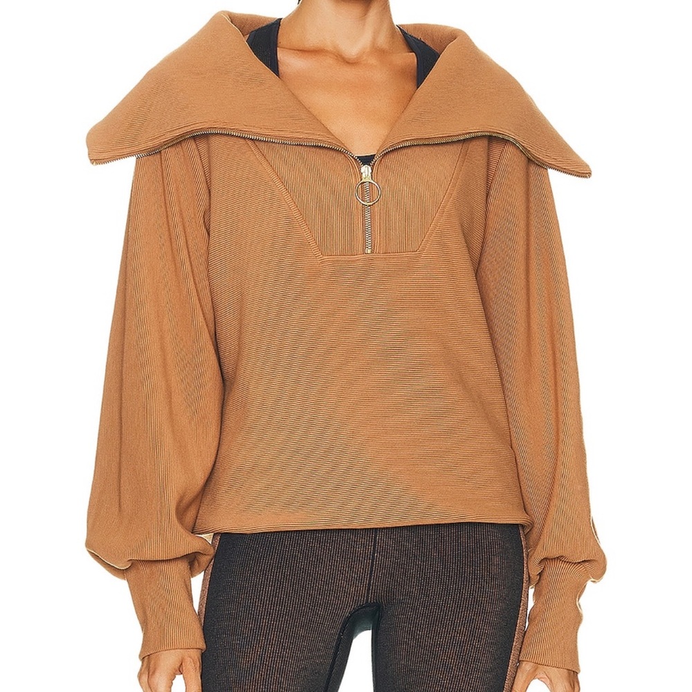 NWT Varley Vine Half Zip Sweatshirt in Rye XS